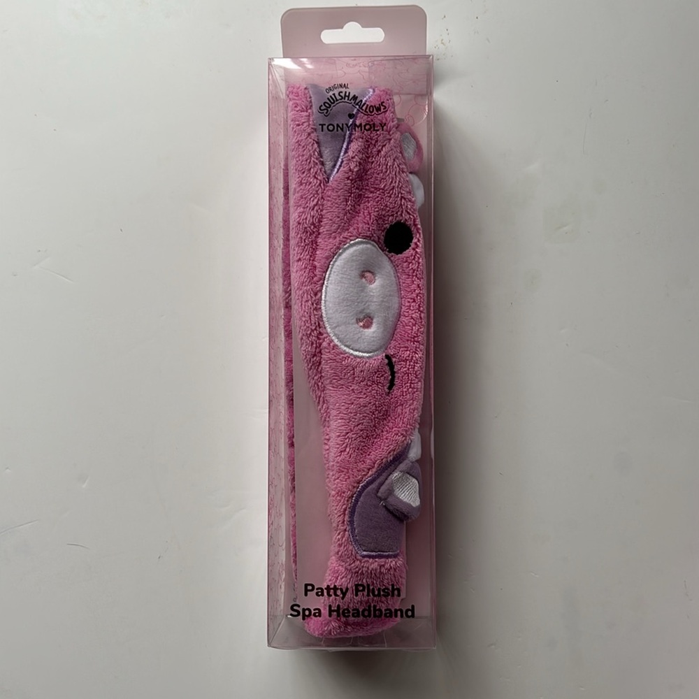 Squishmallows Patty the Cow Plush Pink Headband - Picture 3 of 12